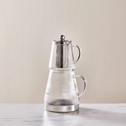 كتري قوري شيشه اي بروسيليكات كاراجا 7258