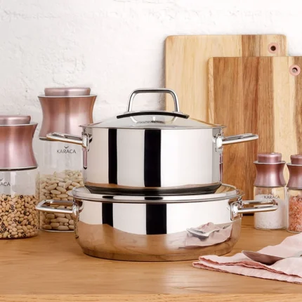 تابه 28 سانتي  استیل 4.5 ليتري گالاكسي  کاراجا 3078