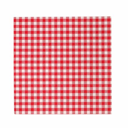 دستمال كاغذي شطرنجي 20 عدد 33x33 سانتي قرمز كاراجا هوم 7796