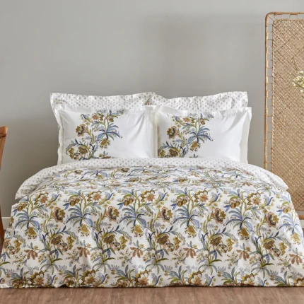 ست روتختي رو بالشي تك نفره ايندرا PP زرد كاراجا هوم 4042